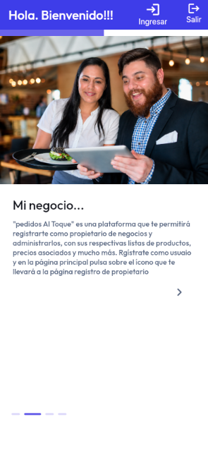 Bienvenida propietario